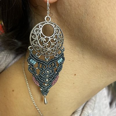 Caeli μακραμέ σκουλαρίκια