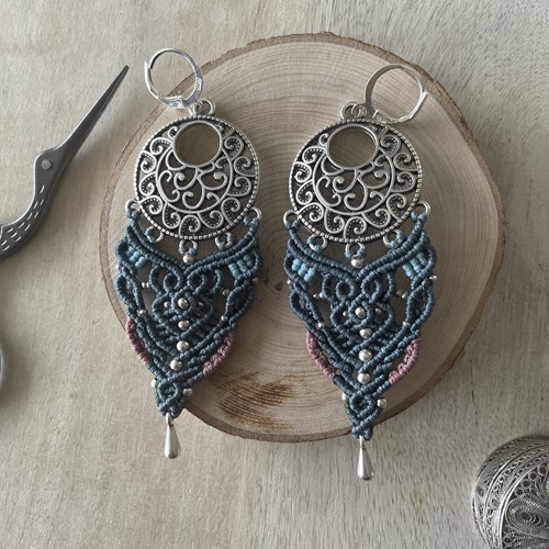 Caeli μακραμέ σκουλαρίκια