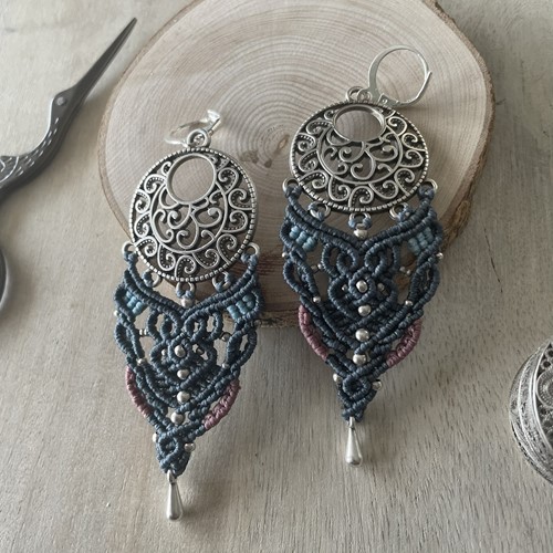 Caeli μακραμέ σκουλαρίκια